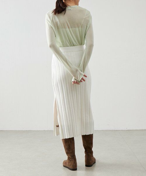 BEARDSLEY / ビアズリー カットソー | 《LEVAR》ウール混シアーカットソー（ミント） | 詳細12