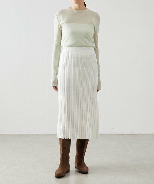 BEARDSLEY / ビアズリー カットソー | 《LEVAR》ウール混シアーカットソー（ミント） | 詳細13