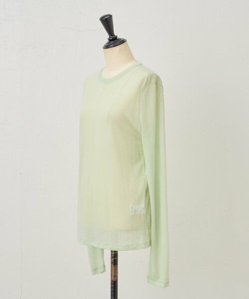 BEARDSLEY / ビアズリー カットソー | 《LEVAR》ウール混シアーカットソー（ミント） | 詳細15