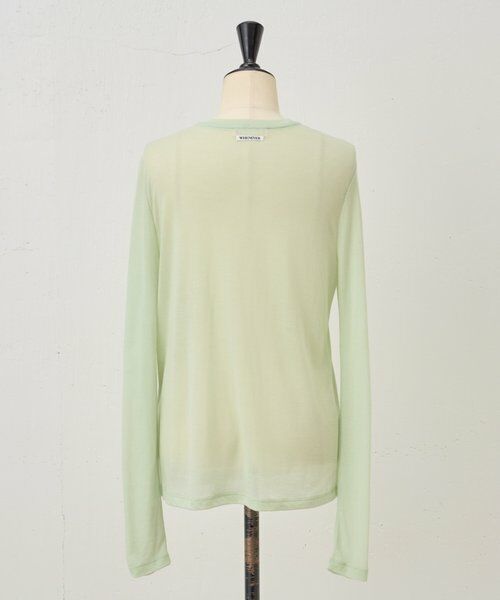BEARDSLEY / ビアズリー カットソー | 《LEVAR》ウール混シアーカットソー（ミント） | 詳細17