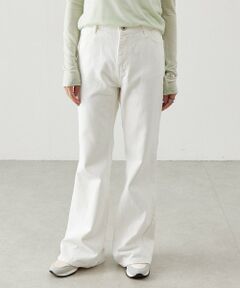 BEARDSLEY / ビアズリー デニムパンツ | 《LEVAR》裾フレアジーンズ（ホワイト）