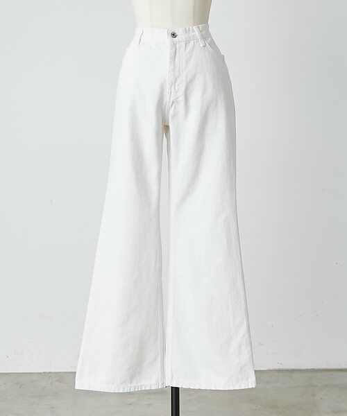 BEARDSLEY / ビアズリー デニムパンツ | 《LEVAR》裾フレアジーンズ（ホワイト） | 詳細18