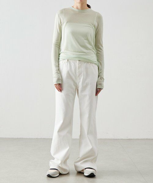 BEARDSLEY / ビアズリー デニムパンツ | 《LEVAR》裾フレアジーンズ（ホワイト） | 詳細7