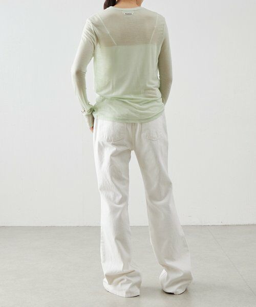 BEARDSLEY / ビアズリー デニムパンツ | 《LEVAR》裾フレアジーンズ（ホワイト） | 詳細8