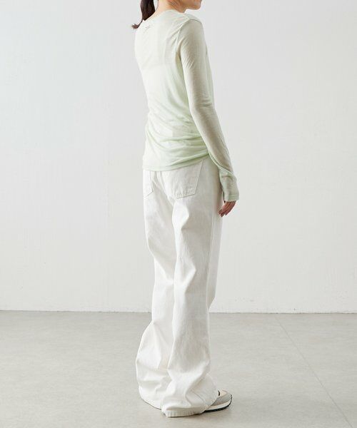 BEARDSLEY / ビアズリー デニムパンツ | 《LEVAR》裾フレアジーンズ（ホワイト） | 詳細9