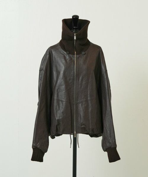 BEARDSLEY / ビアズリー ブルゾン | 《UMARMUNG》ラムレザーブルゾン | 詳細9