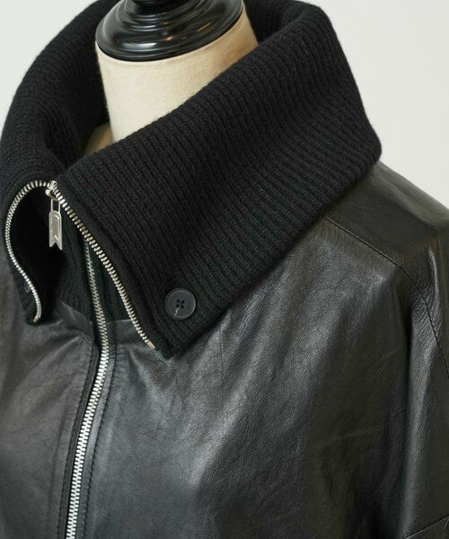 BEARDSLEY / ビアズリー ブルゾン | 《UMARMUNG》ラムレザーブルゾン | 詳細22