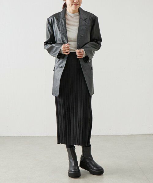 BEARDSLEY / ビアズリー カットソー | 《LEVAR》ウール混シアーカットソー（ライトグレー） | 詳細18