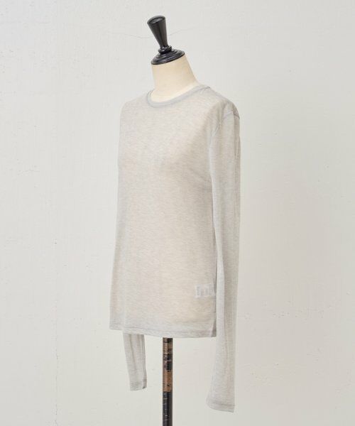 BEARDSLEY / ビアズリー カットソー | 《LEVAR》ウール混シアーカットソー（ライトグレー） | 詳細22
