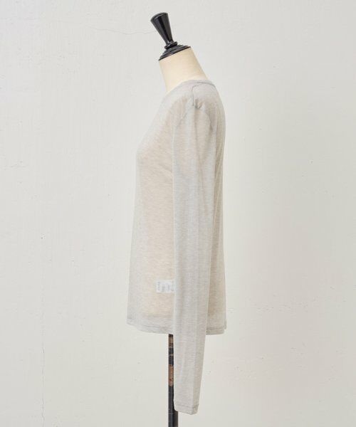 BEARDSLEY / ビアズリー カットソー | 《LEVAR》ウール混シアーカットソー（ライトグレー） | 詳細23