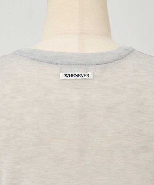 BEARDSLEY / ビアズリー カットソー | 《LEVAR》ウール混シアーカットソー（ライトグレー） | 詳細25