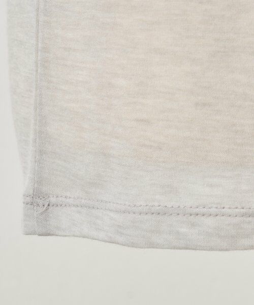BEARDSLEY / ビアズリー カットソー | 《LEVAR》ウール混シアーカットソー（ライトグレー） | 詳細28