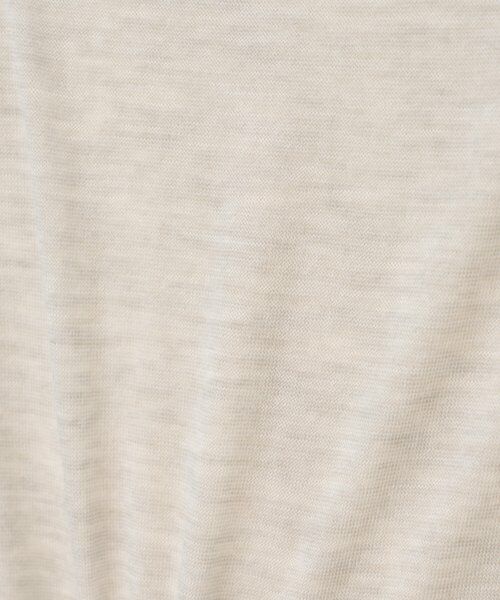 BEARDSLEY / ビアズリー カットソー | 《LEVAR》ウール混シアーカットソー（ライトグレー） | 詳細29