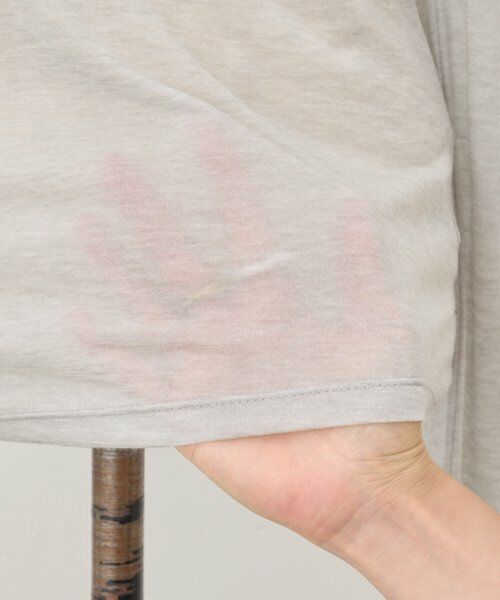 BEARDSLEY / ビアズリー カットソー | 《LEVAR》ウール混シアーカットソー（ライトグレー） | 詳細30