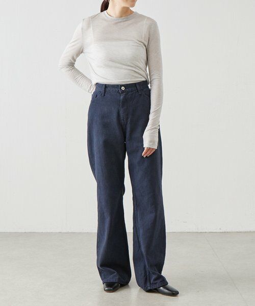 BEARDSLEY / ビアズリー カットソー | 《LEVAR》ウール混シアーカットソー（ライトグレー） | 詳細9