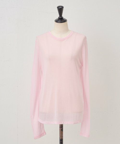 BEARDSLEY / ビアズリー カットソー | 《LEVAR》ウール混シアーカットソー（ピンク） | 詳細10