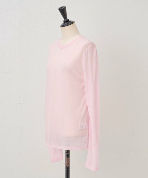 BEARDSLEY / ビアズリー カットソー | 《LEVAR》ウール混シアーカットソー（ピンク） | 詳細11
