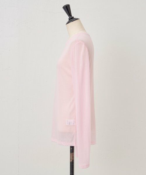 BEARDSLEY / ビアズリー カットソー | 《LEVAR》ウール混シアーカットソー（ピンク） | 詳細12