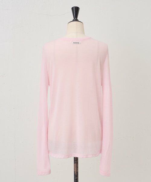 BEARDSLEY / ビアズリー カットソー | 《LEVAR》ウール混シアーカットソー（ピンク） | 詳細13