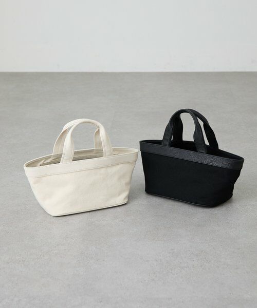 BEARDSLEY / ビアズリー トートバッグ | 《NOTHING WRITTEN》レザーコンビキャンバスミニトートバッグ | 詳細7