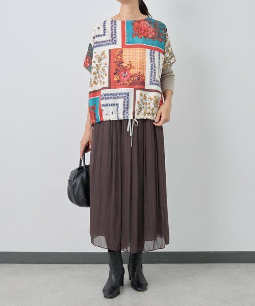 BEARDSLEY / ビアズリー ニット・セーター | スカーフパッチワークプリントニット | 詳細7