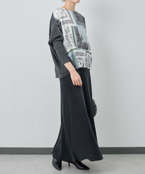 BEARDSLEY / ビアズリー ニット・セーター | スカーフパッチワークプリントニット | 詳細23