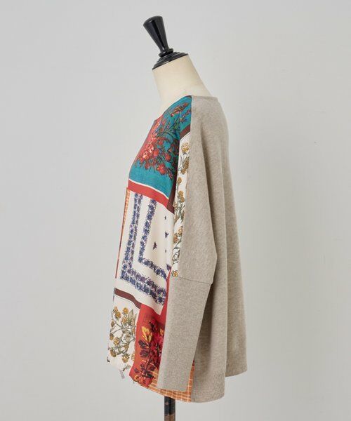 BEARDSLEY / ビアズリー ニット・セーター | スカーフパッチワークプリントニット | 詳細26
