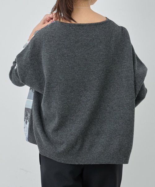 BEARDSLEY / ビアズリー ニット・セーター | スカーフパッチワークプリントニット | 詳細14