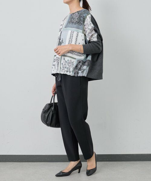 BEARDSLEY / ビアズリー ニット・セーター | スカーフパッチワークプリントニット | 詳細17