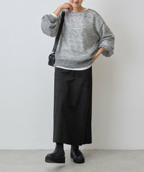 BEARDSLEY / ビアズリー ニット・セーター | シアーモヘア袖パフプルオーバー | 詳細10