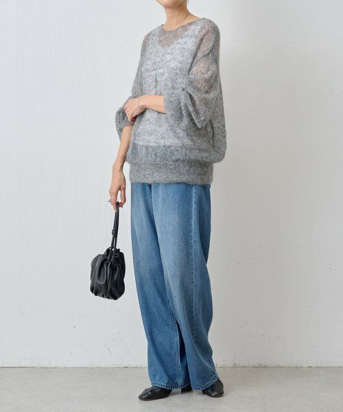 BEARDSLEY / ビアズリー ニット・セーター | シアーモヘア袖パフプルオーバー | 詳細14
