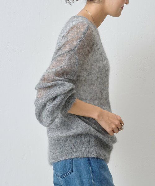 BEARDSLEY / ビアズリー ニット・セーター | シアーモヘア袖パフプルオーバー | 詳細16