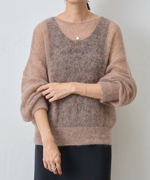 BEARDSLEY / ビアズリー ニット・セーター | シアーモヘア袖パフプルオーバー | 詳細18