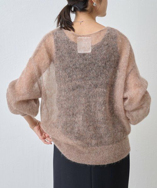 BEARDSLEY / ビアズリー ニット・セーター | シアーモヘア袖パフプルオーバー | 詳細20