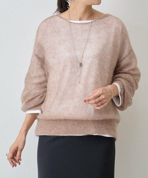 BEARDSLEY / ビアズリー ニット・セーター | シアーモヘア袖パフプルオーバー | 詳細24