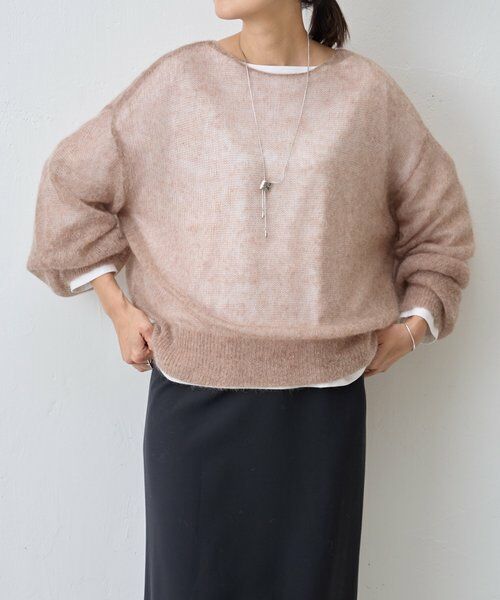 BEARDSLEY / ビアズリー ニット・セーター | シアーモヘア袖パフプルオーバー | 詳細26