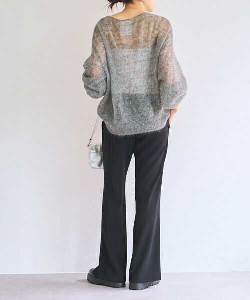 BEARDSLEY / ビアズリー ニット・セーター | シアーモヘア袖パフプルオーバー | 詳細5