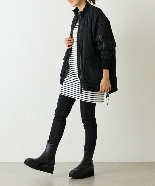 BEARDSLEY / ビアズリー カットソー | 刺繍入りボーダーロングプルオーバー | 詳細23