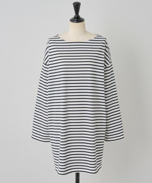 BEARDSLEY / ビアズリー カットソー | 刺繍入りボーダーロングプルオーバー | 詳細25