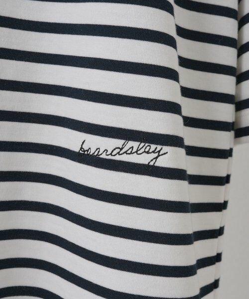 BEARDSLEY / ビアズリー カットソー | 刺繍入りボーダーロングプルオーバー | 詳細30