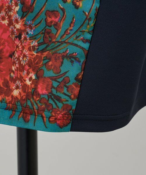 BEARDSLEY / ビアズリー ロング・マキシ丈ワンピース | スカーフパッチワークプリントワンピース | 詳細10