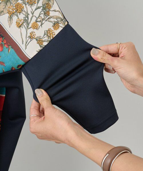 BEARDSLEY / ビアズリー ロング・マキシ丈ワンピース | スカーフパッチワークプリントワンピース | 詳細12