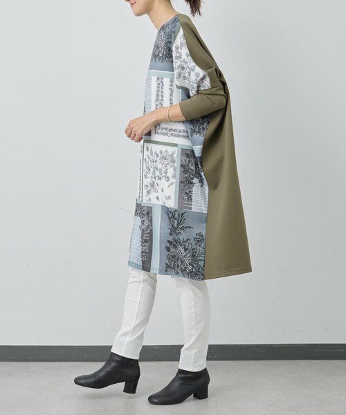 BEARDSLEY / ビアズリー ロング・マキシ丈ワンピース | スカーフパッチワークプリントワンピース | 詳細22