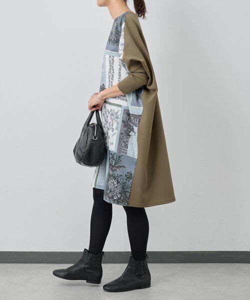 BEARDSLEY / ビアズリー ロング・マキシ丈ワンピース | スカーフパッチワークプリントワンピース | 詳細14