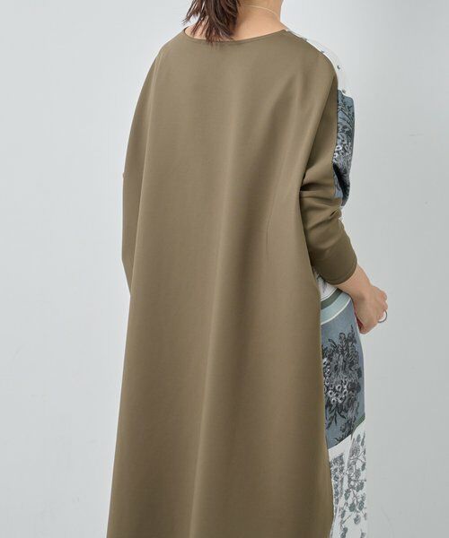 BEARDSLEY / ビアズリー ロング・マキシ丈ワンピース | スカーフパッチワークプリントワンピース | 詳細18