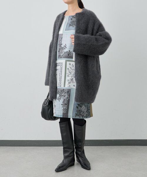 BEARDSLEY / ビアズリー ロング・マキシ丈ワンピース | スカーフパッチワークプリントワンピース | 詳細20