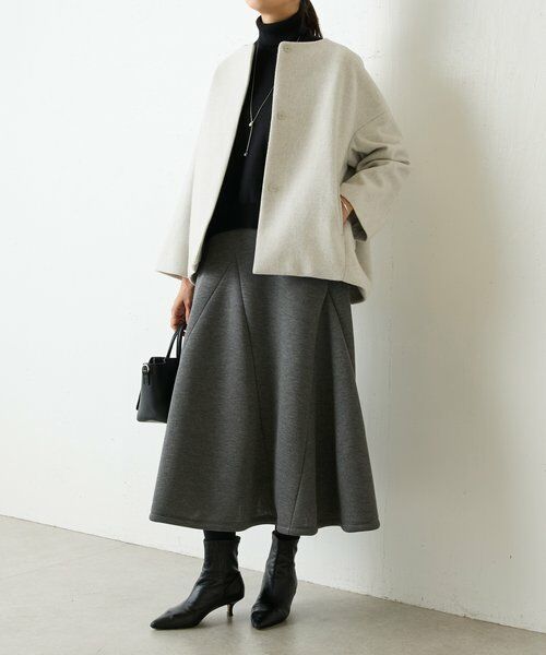 BEARDSLEY / ビアズリー ロング・マキシ丈スカート | 杢ダンボールマーメイドスカート | 詳細10