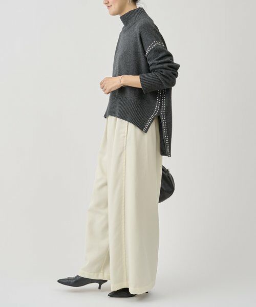 BEARDSLEY / ビアズリー その他パンツ | デニムライクウールバギーパンツ | 詳細12