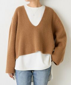 BEARDSLEY / ビアズリー ニット・セーター | Vネック畦プルオーバー