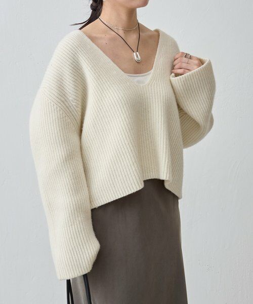 BEARDSLEY / ビアズリー ニット・セーター | Vネック畦プルオーバー | 詳細1